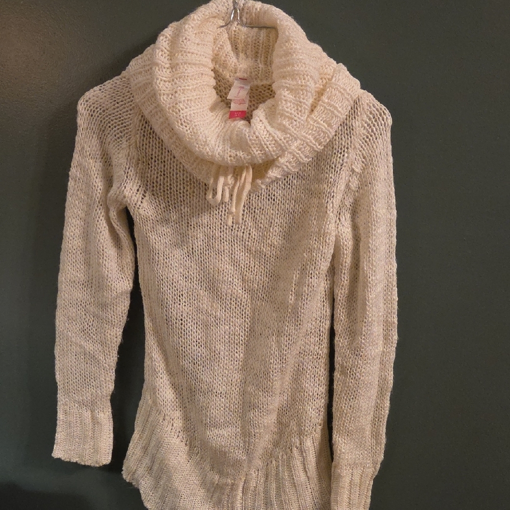 No Boundaries Cream Turtleneck Sweater